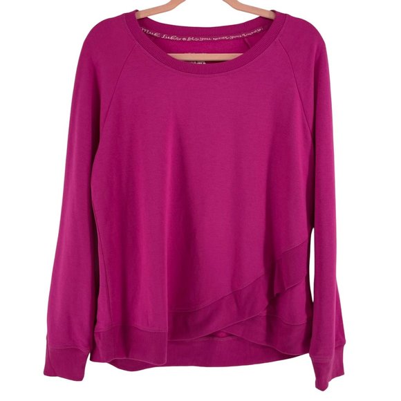 NWOT Muk Luks Women's Size Large Fuchsia Long-Sleeved Top & Plaid Pants … - Picture 3 of 8